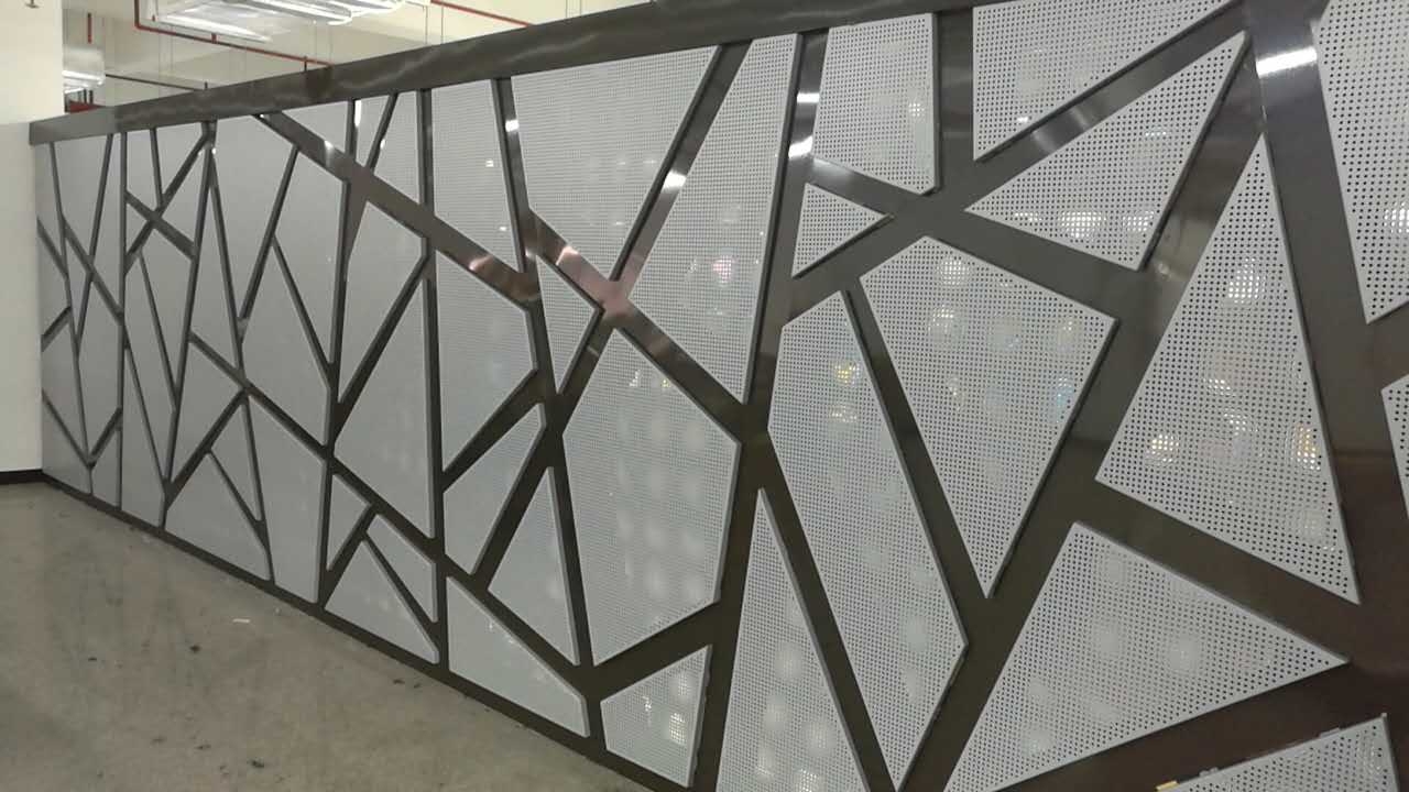 Decorative Metal Sheet Perforated Aluminum Fence Panel Foshan Qi