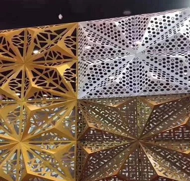 Building Facade Wall Cladding Aluminum Perforated Rainscreen Decorative ...