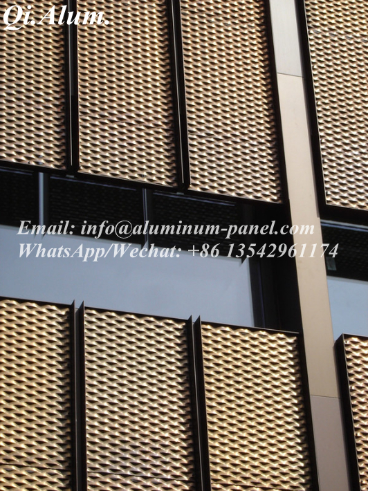 Decorative Metal Mesh Screen External Supply For Curtail Wall