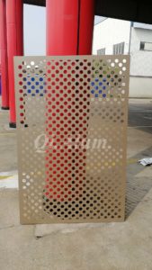 Aluminum perforated panel for building decorative