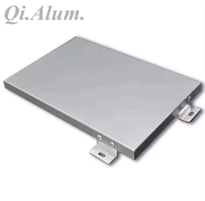 Aluminum solid panel for exterior decoration of buildings