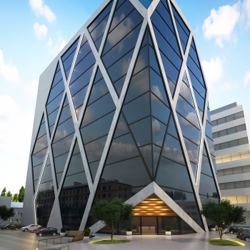 Aluminum facade